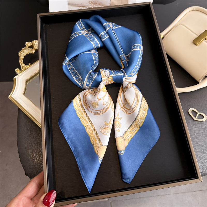 Blue Classic Chain Print Squar - Face Scarf Mask recension och pris