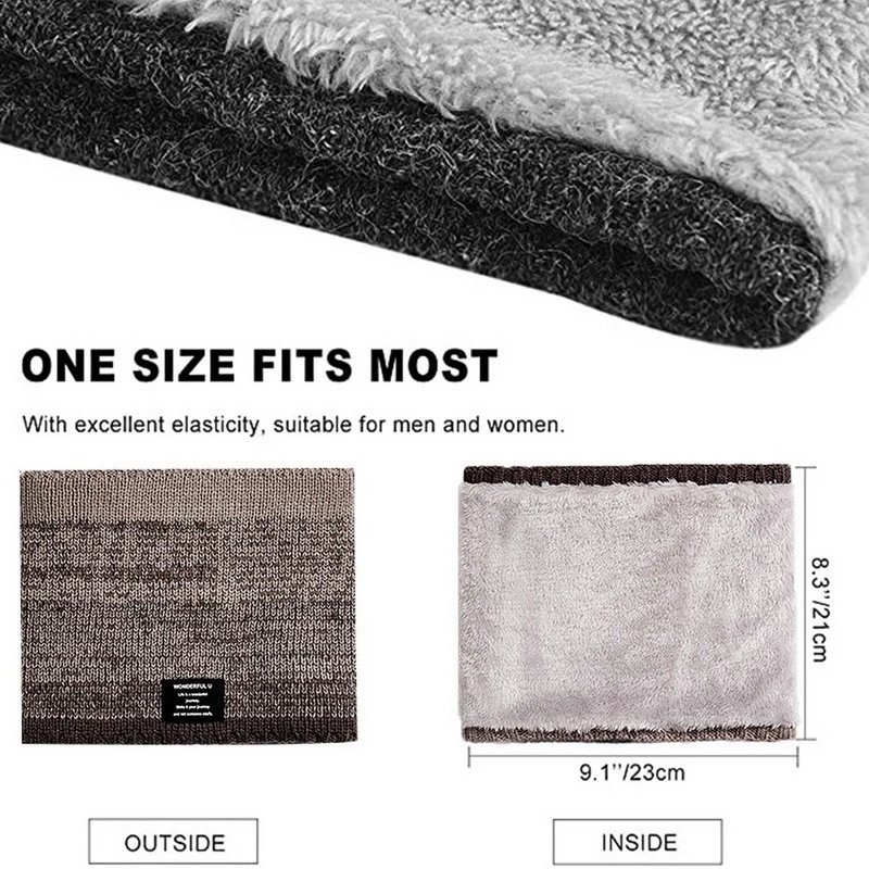 Winter Scarf for Men Fleece Ri - Muffler Men Wool recension och pris