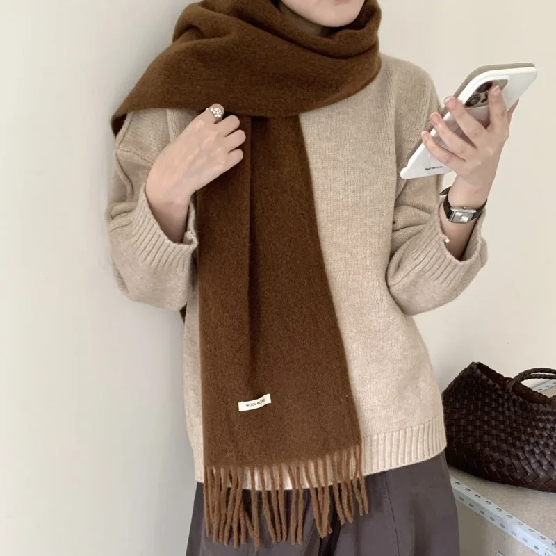 Korean Version Chic Solid Tass - Muffler Men Wool recension och pris