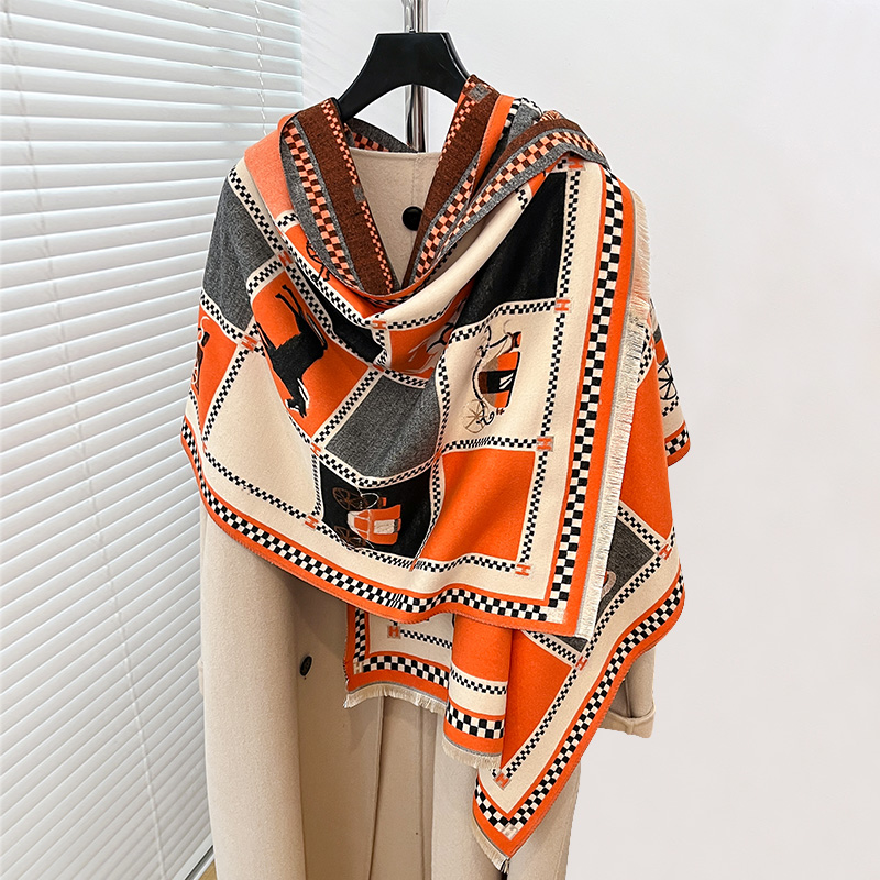 Luxury Warm Poncho Cashmere Wi - Woven Scarf Blanket recension och pris