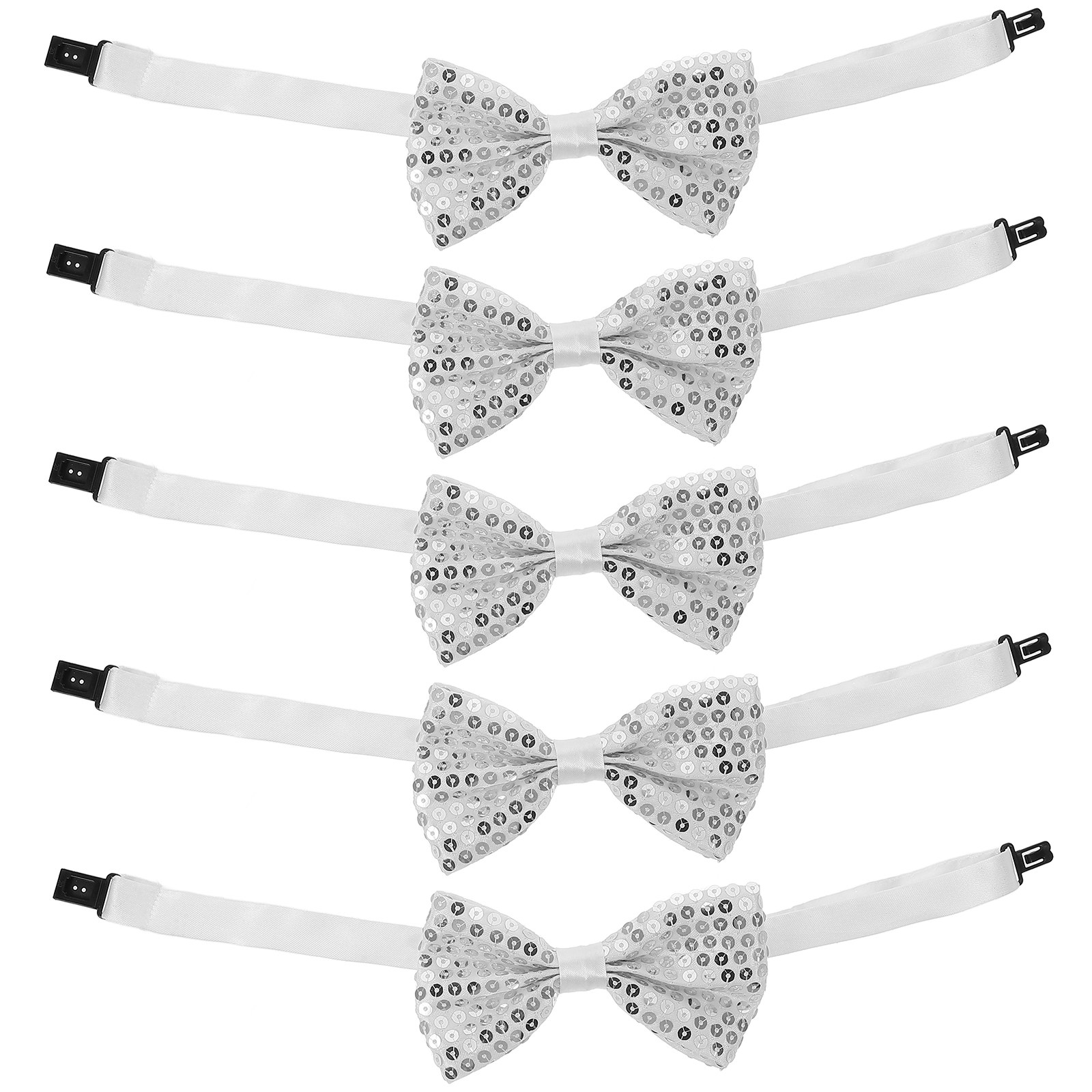 5Pcs Kids Bow Ties Sequin Spar - Bow Tie Pre Tied recension och pris